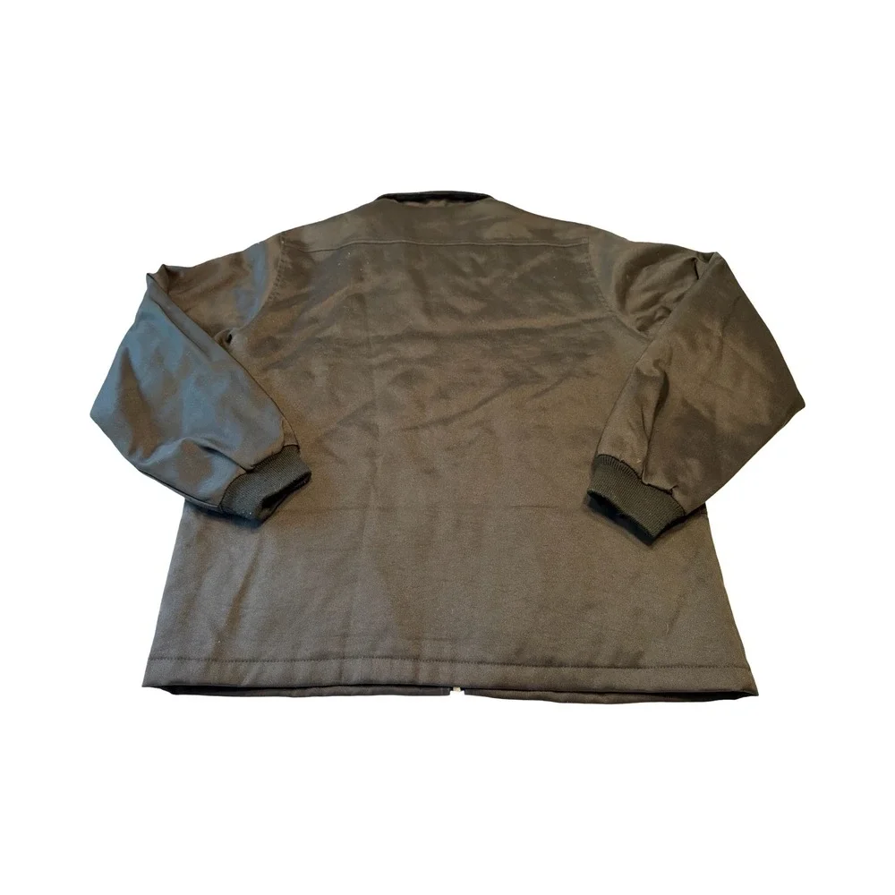 Vtg‎ Gap Mens Black Chore Jacket Corduroy Collar Quilted Lining Size M Utility